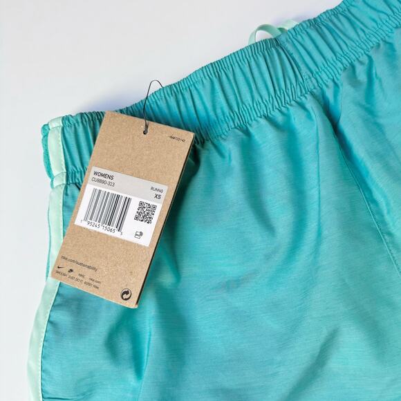 NWT Nike Tempo Teal Blue Brief Lined Dri-Fit Running Shorts Women's XS - Picture 8 of 12